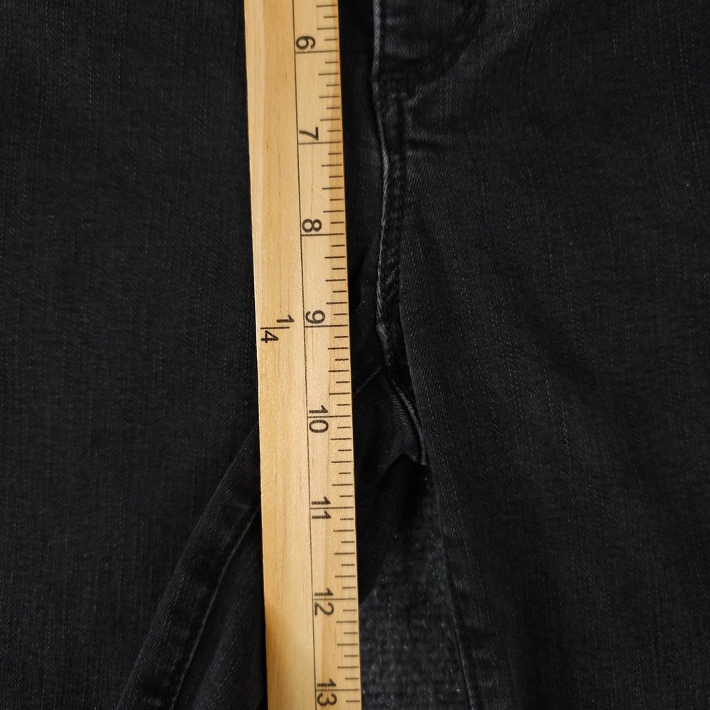 Ann Taylor Jeans Womens 4 Black The Skinny Crop Stretch Denim Raw Hem Casual - Picture 6 of 12